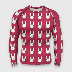 Рашгард мужской Bunny Pattern red, цвет: 3D-принт