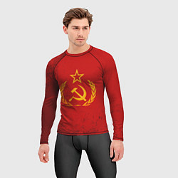 Рашгард мужской СССР серп и молот, цвет: 3D-принт — фото 2
