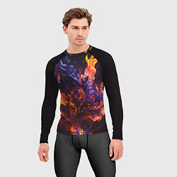 Рашгард мужской Текстура огня, цвет: 3D-принт — фото 2
