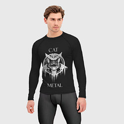 Рашгард мужской Cat metal, цвет: 3D-принт — фото 2