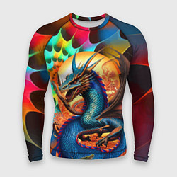 Рашгард мужской Japanese dragon - tattoo - irezumi, цвет: 3D-принт