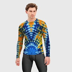 Рашгард мужской Tie dye стиль хиппи, цвет: 3D-принт — фото 2