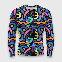 Рашгард мужской Multicolored texture pattern, цвет: 3D-принт