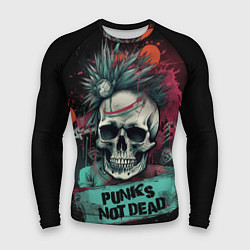 Рашгард мужской Punks not dead, цвет: 3D-принт