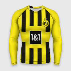 Рашгард мужской ФК Боруссия Дортмунд форма 2223 домашняя, цвет: 3D-принт