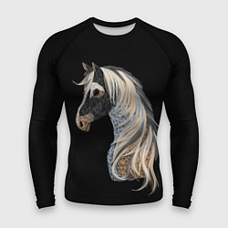 Рашгард мужской Вышивка Лошадь, цвет: 3D-принт