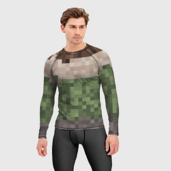 Рашгард мужской Пиксельная текстура, цвет: 3D-принт — фото 2