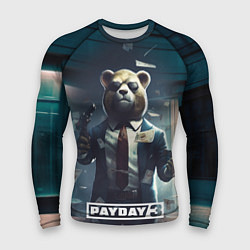 Рашгард мужской Payday 3 bear, цвет: 3D-принт