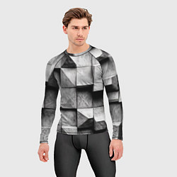 Рашгард мужской Каменные плиты и обман зрения, цвет: 3D-принт — фото 2