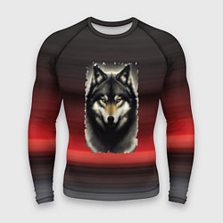 Рашгард мужской Волк одиночка, цвет: 3D-принт