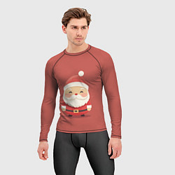 Рашгард мужской Санта Клаус: арт нейросети, цвет: 3D-принт — фото 2