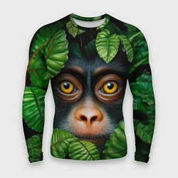 Рашгард мужской Черная обезьянка, цвет: 3D-принт