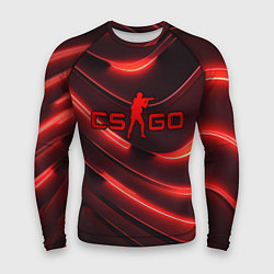 Рашгард мужской CS GO red neon, цвет: 3D-принт