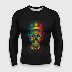 Рашгард мужской Трехцветный череп, цвет: 3D-принт