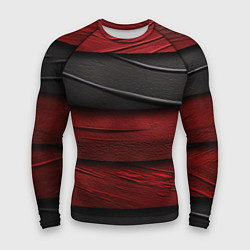 Рашгард мужской Black red texture, цвет: 3D-принт