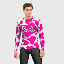 Рашгард мужской Животный паттерн - Барби, цвет: 3D-принт — фото 2