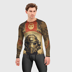 Рашгард мужской Боец в силовой броне, цвет: 3D-принт — фото 2