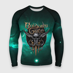 Рашгард мужской Baldurs Gate 3 logo green, цвет: 3D-принт