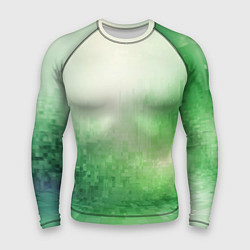 Рашгард мужской Травяные пиксели, цвет: 3D-принт