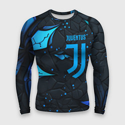 Мужской рашгард Juventus abstract blue logo