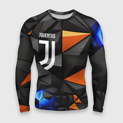 Рашгард мужской Juventus orange black style, цвет: 3D-принт