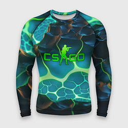 Мужской рашгард CSGO разлом неоновых плит