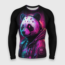 Рашгард мужской Panda cyberpunk, цвет: 3D-принт