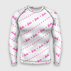 Рашгард мужской Барби паттерн - логотип и сердечки, цвет: 3D-принт