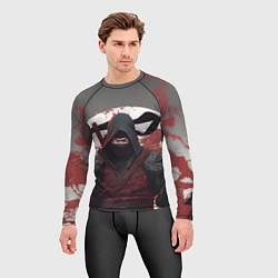Рашгард мужской Слепой воин ниндзя, цвет: 3D-принт — фото 2