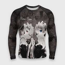Рашгард мужской Re Zero Ram and Rem, цвет: 3D-принт