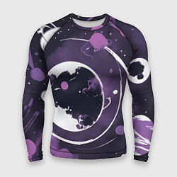 Рашгард мужской Фиолетовый космос - нейросеть, цвет: 3D-принт