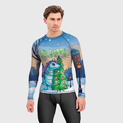 Рашгард мужской Дракон у елки 2024, цвет: 3D-принт — фото 2