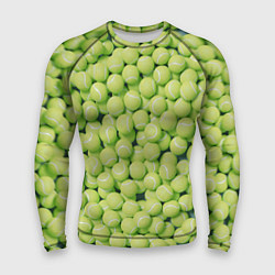 Рашгард мужской Много теннисных мячей, цвет: 3D-принт