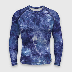 Рашгард мужской Абстракция - sea blue, цвет: 3D-принт