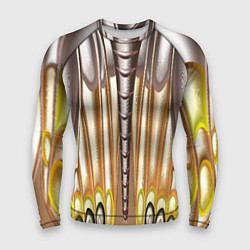 Рашгард мужской Абстрактный рисунок по мотивам крыла бабочки, цвет: 3D-принт