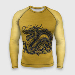 Рашгард мужской Дракон на золоте, цвет: 3D-принт