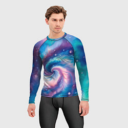 Рашгард мужской Галактический тай-дай, цвет: 3D-принт — фото 2