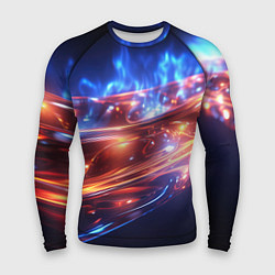 Мужской рашгард Оранжевая полоса в движении