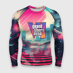 Мужской рашгард GTA 6 retro abstract