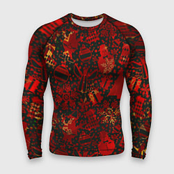 Мужской рашгард Ёлочные игрушки и ёлки