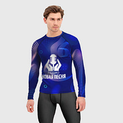 Рашгард мужской Радио Новая Песня без молнии, цвет: 3D-принт — фото 2