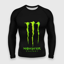 Рашгард мужской Monster energy green logo, цвет: 3D-принт