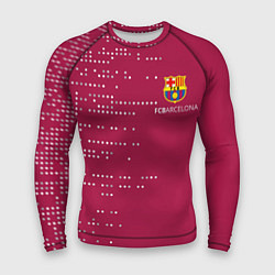 Рашгард мужской Футбольный клуб Барселона - бордовый, цвет: 3D-принт