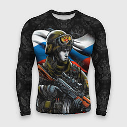 Рашгард мужской Русский солдат патриот, цвет: 3D-принт