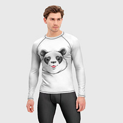 Рашгард мужской Влюблённый панда, цвет: 3D-принт — фото 2