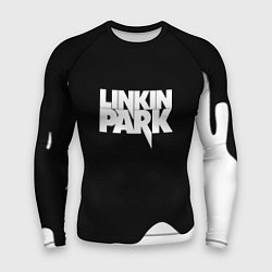 Рашгард мужской Linkin park краска белая, цвет: 3D-принт