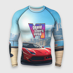 Мужской рашгард GTA 6 logo auto