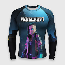 Рашгард мужской Minecraft woman cyberpunk, цвет: 3D-принт
