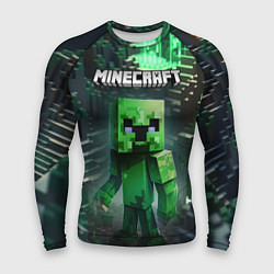 Рашгард мужской Minecraft зеленый персонаж, цвет: 3D-принт