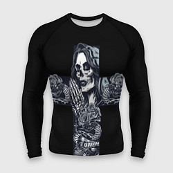 Мужской рашгард Santa muerte cross